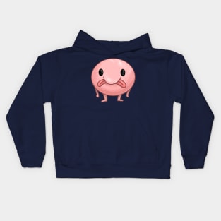 Standing Blob Fish Kids Hoodie